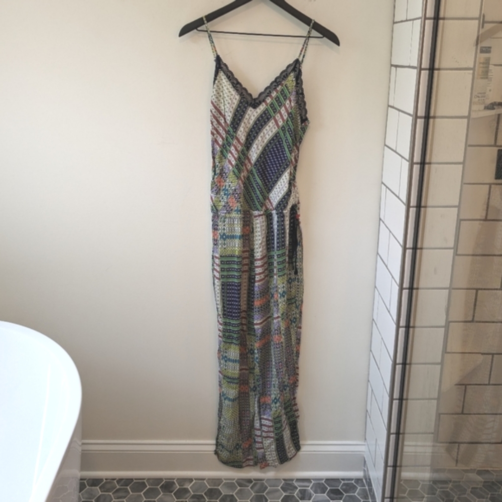 Josie by Natori Patchwork Boho Jumpsuit